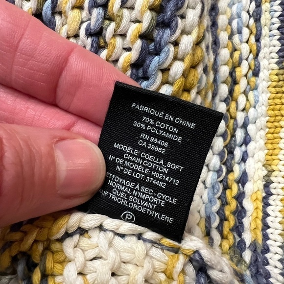 Theory Chunky Boxy Cotton Blend Crewneck Pullover / Medium - Picture 9 of 10